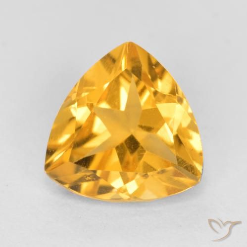 1.12ct Natural Dorado medio Citrino, Trillón, VS