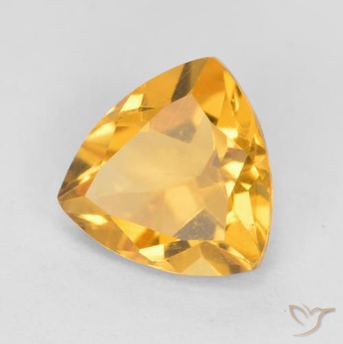 Citrino Dorado medio natural de 1.12 ct, Trillón, VS