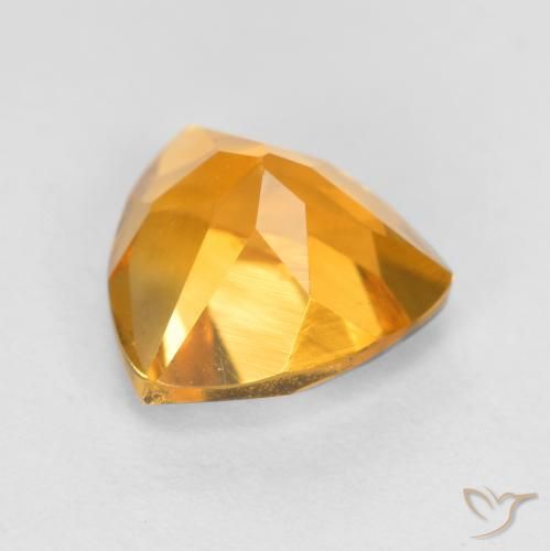 Citrino Dorado naranja intenso natural de 1.14 ct, Trillón, VS