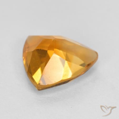 Citrino Dorado naranja intenso natural de 0.93 ct, Trillón, VS
