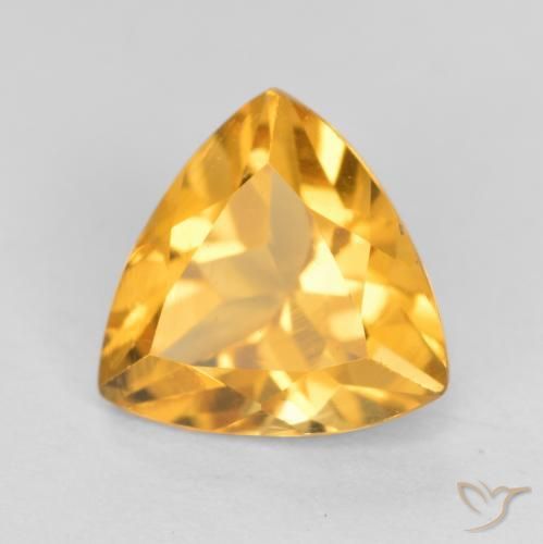 Citrino Naranja dorado intenso natural de 1.03 ct, Trillón, VS