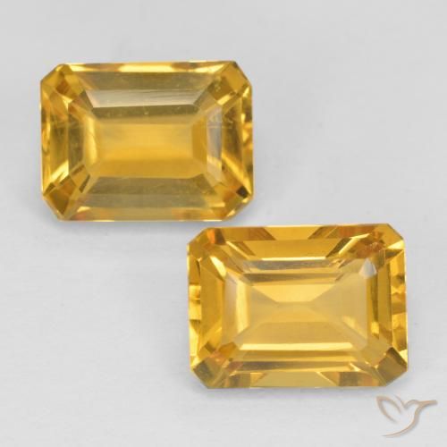 3.16ctw Natural Dorado Citrino, corte esmeralda, VVS-VS