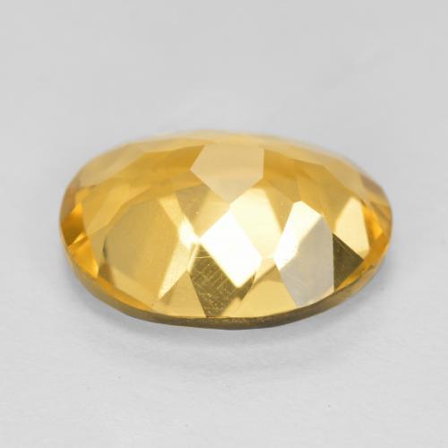 Citrino dorado natural de 3,01 ct, corte óvalo, VS