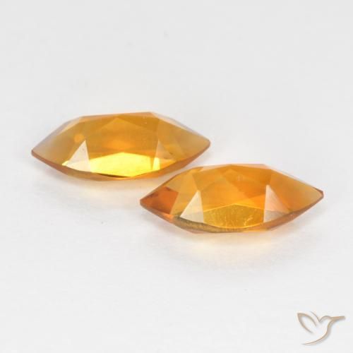 Gemas de Citrino Naranja medio natural de 1.01 ct, Marquesa, VS