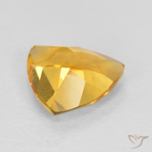 Citrino Dorado medio natural de 0.95 ct, Trillón, VS
