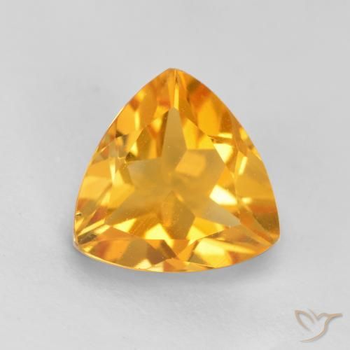 1.07ct Natural Naranja medio Citrino, Trillón, VS