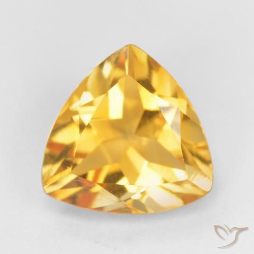 0.98ct Natural Naranja dorado Citrino, Trillón, VS