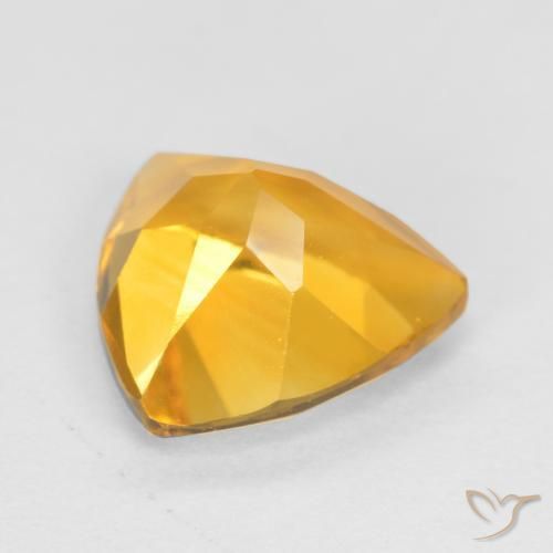 Citrino Naranja dorado natural de 0.98 ct, Trillón, VS
