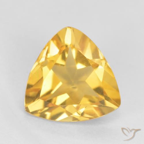 0.90ct Natural Dorado claro Citrino, Trillón, VS