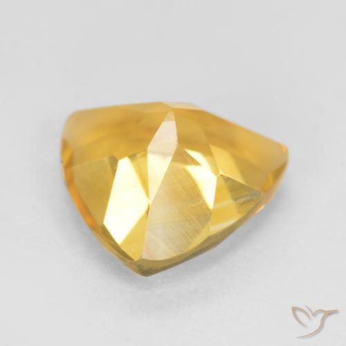 Citrino Dorado claro natural de 0.90 ct, Trillón, VS