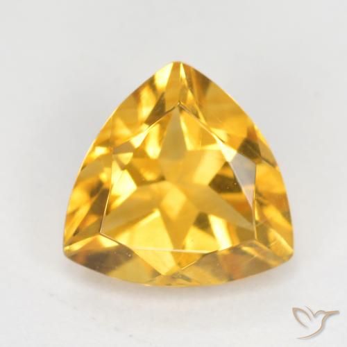 0.93ct Natural Dorado claro Citrino, Trillón, VS
