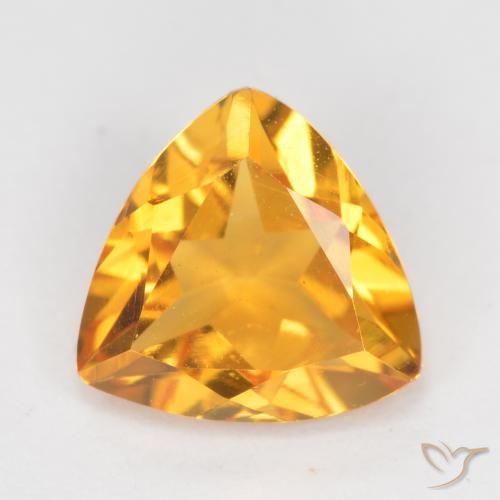 1.02ct Natural Dorado medio Citrino, Trillón, VS