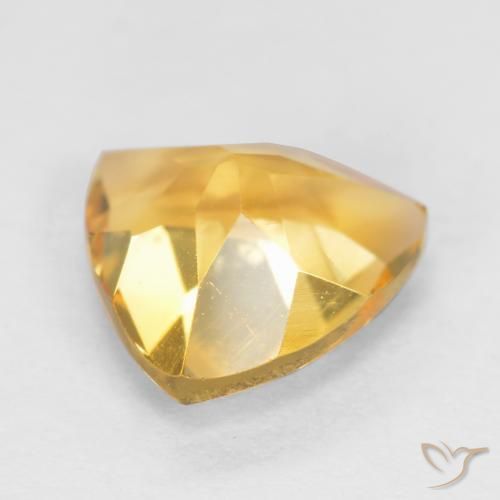 Citrino Dorado claro natural de 1.07 ct, Trillón, VS