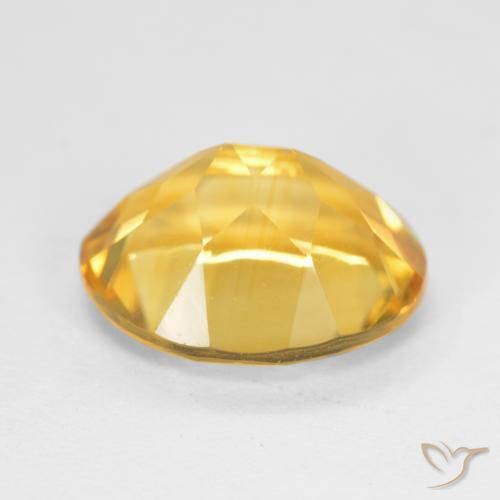 Citrino Dorado claro natural de 3.38 ct, Ovalada, VS