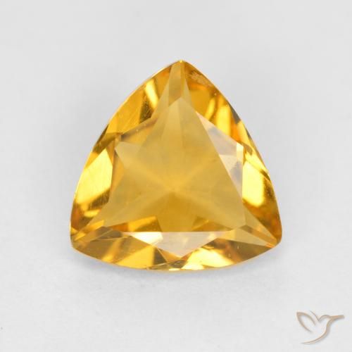 0.77ct Natural Dorado oscuro Citrino, Trillón, VS