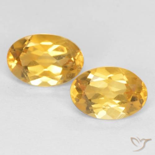 0.78ctw Natural Dorado Citrino, Ovalada, VS