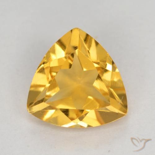 0.94ct Natural Dorado medio Citrino, Trillón, VVS-VS