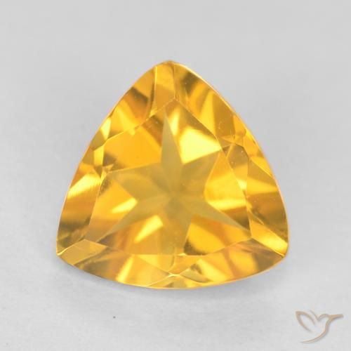 1.02ct Natural Dorado claro Citrino, Trillón, VVS-VS