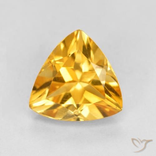 1.10ct Natural Dorado naranja claro medio Citrino, Trillón, VVS-VS