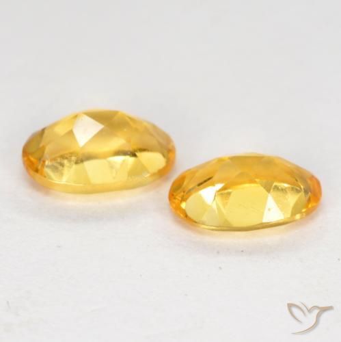 Gemas de Citrino Dorado oscuro natural de 0.78 ct, Ovalada, VS