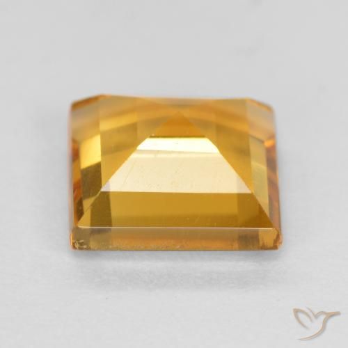 Citrino Dorado naranja natural de 1.48 ct, Cuadrado, VS