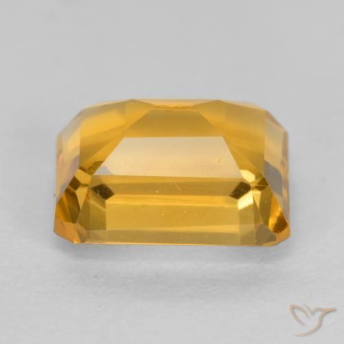 Citrino Dorado naranja natural de 1.63 ct, Corte Octágono / Esmeralda, VS