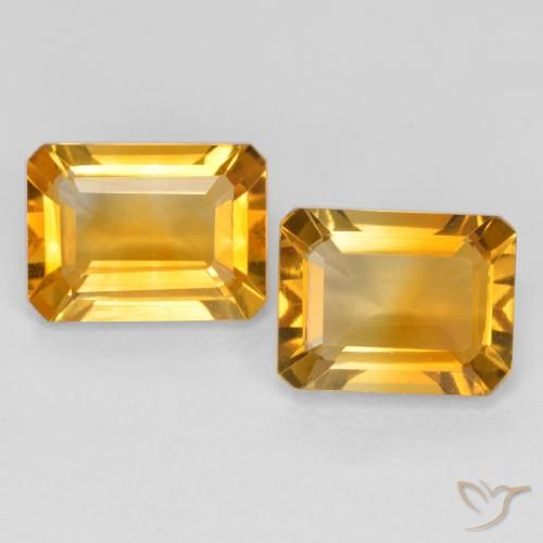 2.80ctw Natural Dorado naranja Citrino, corte esmeralda, VVS-VS