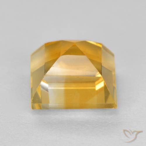 Citrino Naranja dorado intenso natural de 1.98 ct, Cuadrado, VS