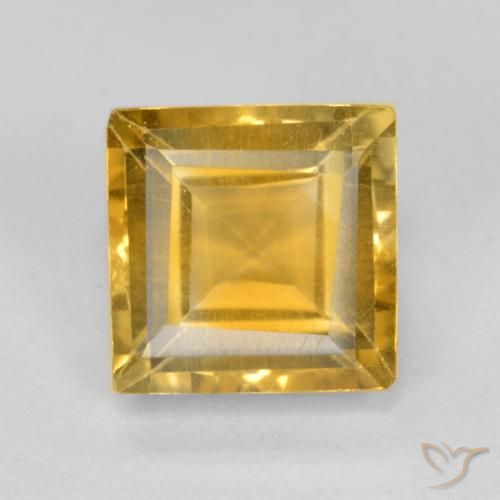 1.68ct Natural Dorado Citrino, Cuadrado, VS