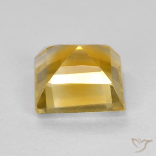 Citrino Dorado natural de 1.68 ct, Cuadrado, VS