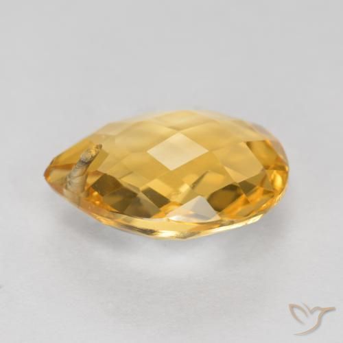 Citrino Oro natural de 3.39 ct, En forma de pera, VVS-VS