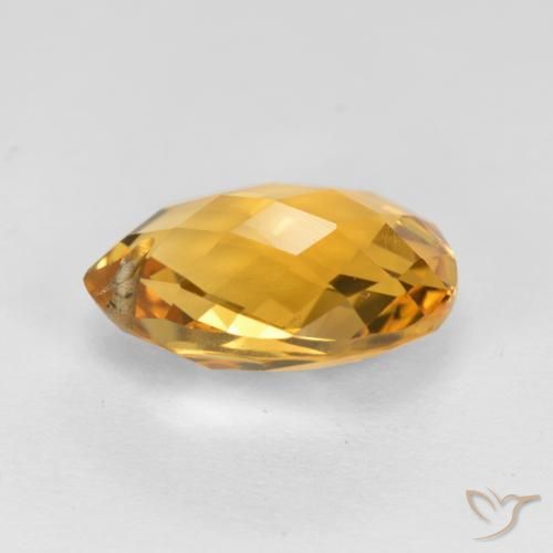 Citrino Dorado oscuro natural de 3.68 ct, En forma de pera, VVS-VS