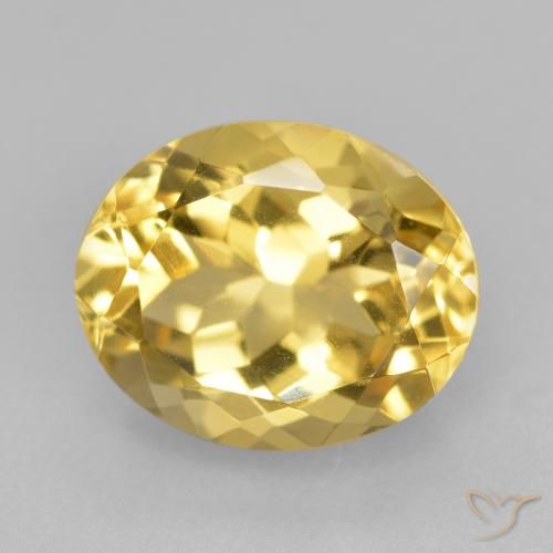 4.38ct Natural Naranja dorado Citrino, Ovalada, VVS-VS