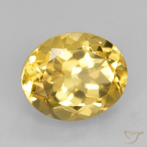 Citrino Naranja dorado natural de 4.38 ct, Ovalada, VVS-VS