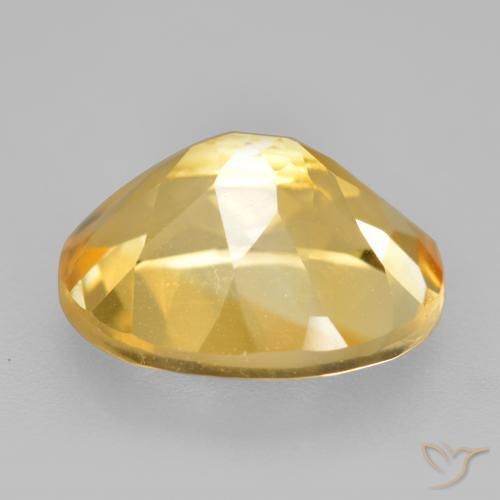 Citrino Dorado oscuro medio natural de 4.68 ct, Ovalada, VS