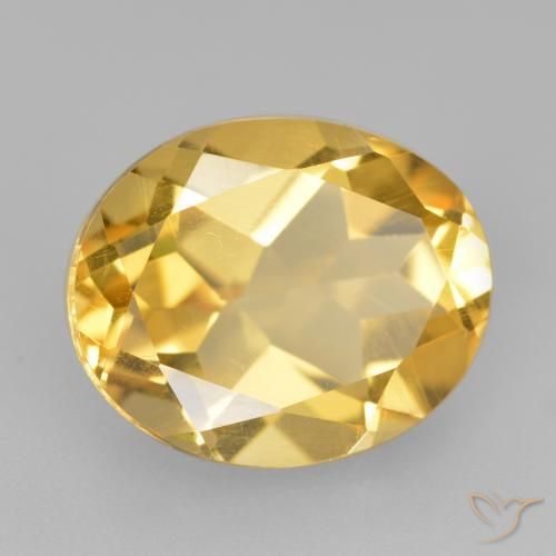 Citrino Oro natural de 4.37 ct, Ovalada, VVS