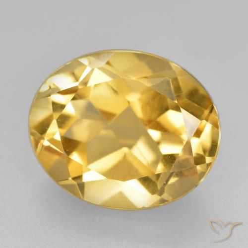 5.01ct Natural Naranja dorado Citrino, Ovalada, VVS-VS
