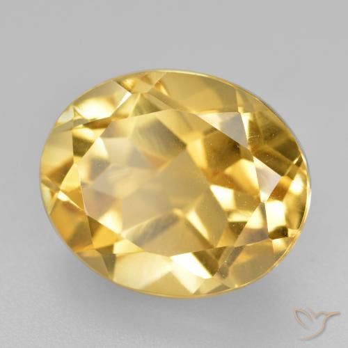 Citrino Naranja dorado natural de 5.01 ct, Ovalada, VVS-VS
