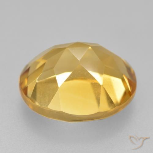 Citrino Naranja dorado natural de 5.01 ct, Ovalada, VVS-VS