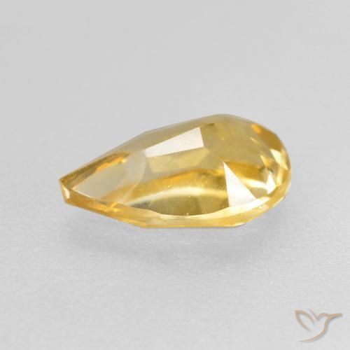 Citrino Oro natural de 0.75 ct, En forma de pera, VS