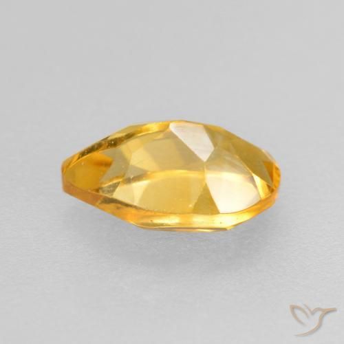 Citrino Dorado de calidad natural de 0.79 ct, En forma de pera, VS