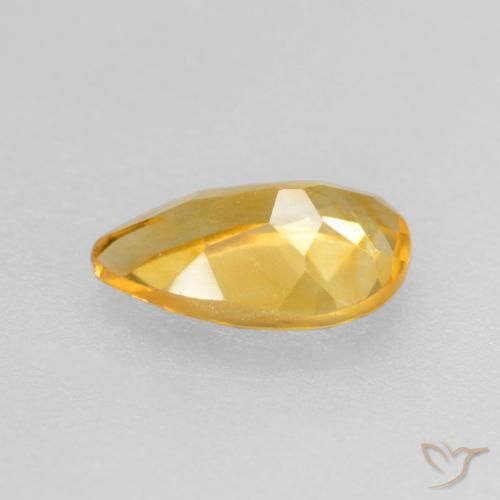 Citrino Dorado de calidad natural de 0.66 ct, En forma de pera, VS