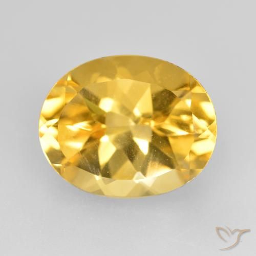 4.85ct Natural Dorado medio Citrino, Ovalada, VVS-VS