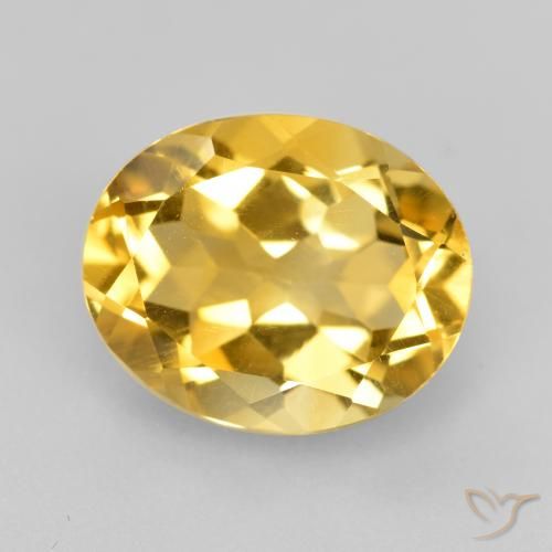 4.42ct Natural Dorado Citrino, Ovalada, VVS-VS