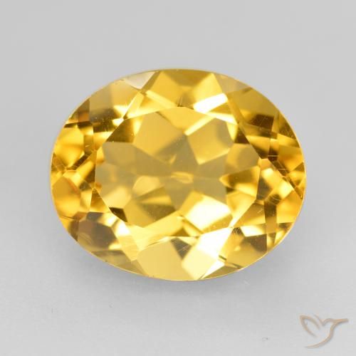 4.62ct Natural Dorado medio Citrino, Ovalada, VVS-VS