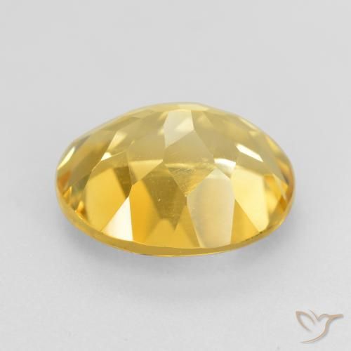 Citrino Dorado natural de 4.57 ct, Ovalada, VVS-VS