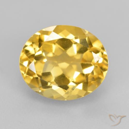 5.04ct Natural Dorado Citrino, Ovalada, VVS-VS