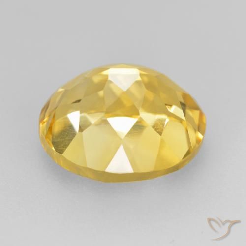 Citrino Dorado natural de 5.04 ct, Ovalada, VVS-VS