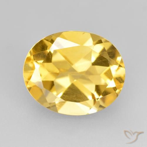 4.43ct Natural Dorado Citrino, Ovalada, VVS-VS