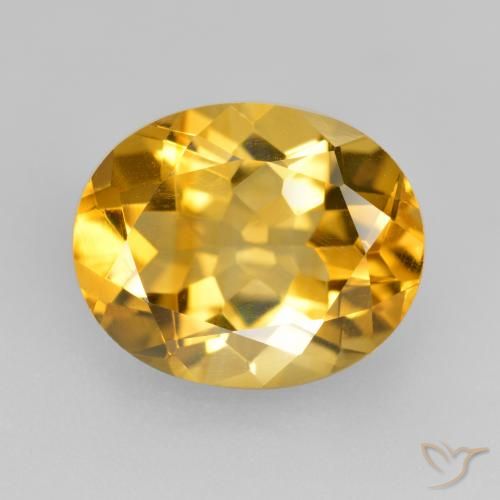 4.77ct Natural Dorado claro medio Citrino, Ovalada, VVS-VS